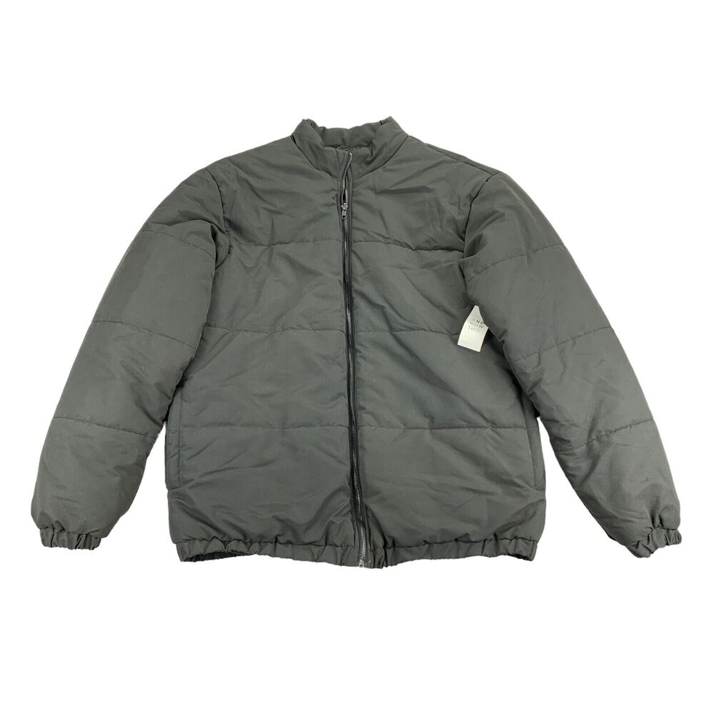 And Now This Mens Quilted Puffer Jacket Black XL